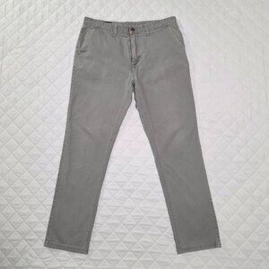 Oakley Custom Fit Chino Pants Men’s 32 Gray Stretch Straight Leg Casual